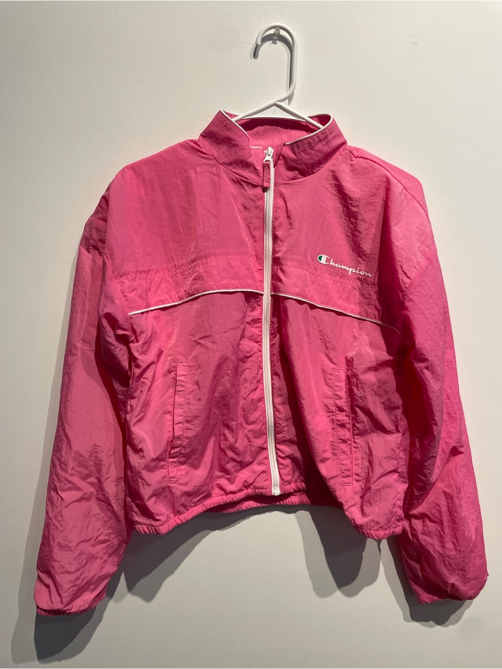 Champion Girls' Windbreaker Jacket Pink XL (16) NWOT